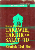 SEKITAR MASALAH TARAWIH, TAKBIR DAN SALAT  'ID