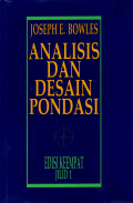 ANALISIS DAN DESAIN PONDASI (EDISI KEEMPAT - JILID 1)